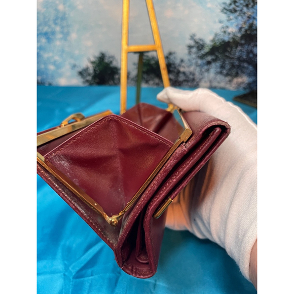 Cartier Burgundy Leather Wallet full size beautiful - Picture 6 of 12